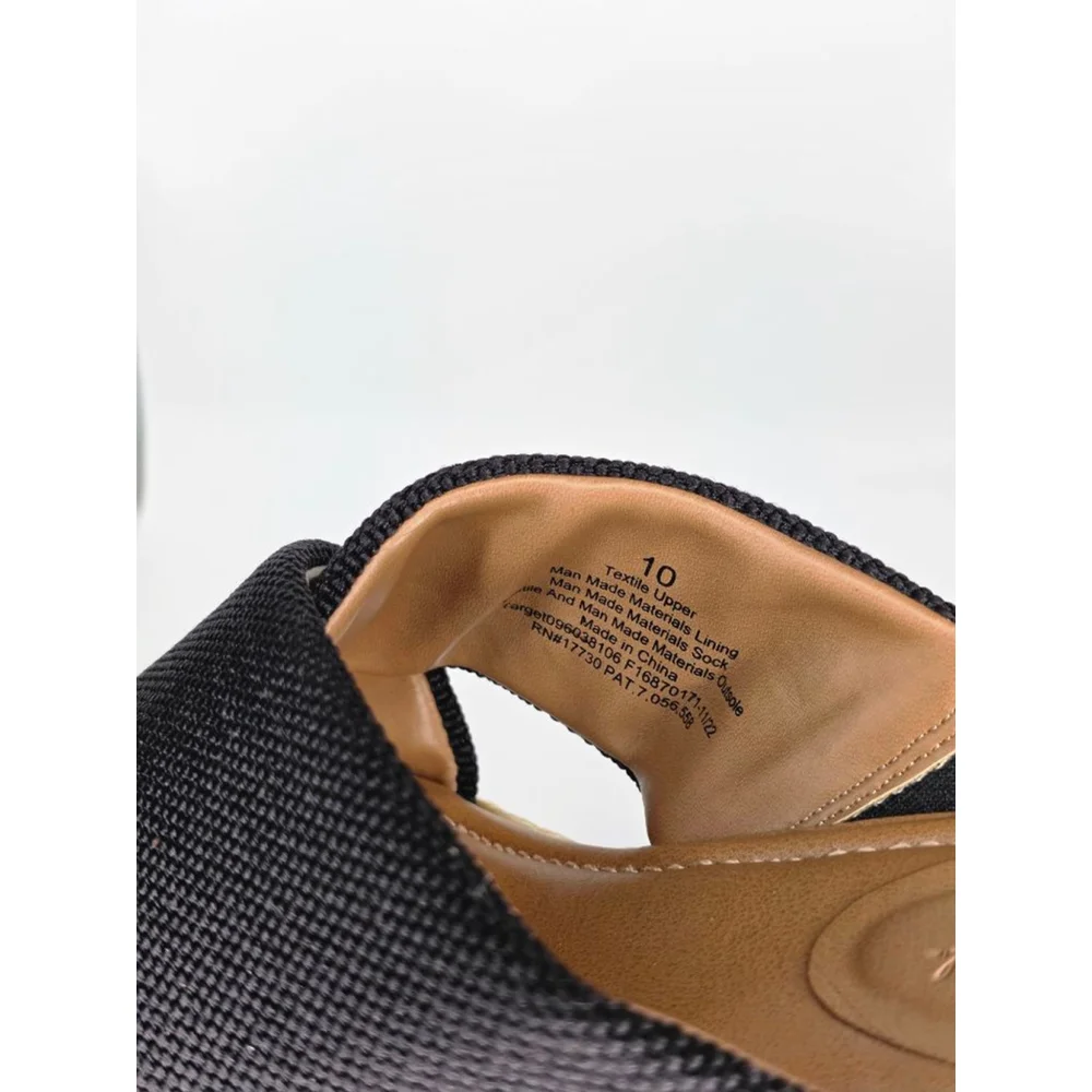 Universal Thread Black Espadrille Platform Sandals Women’s Size 10 - Picture 4 of 7